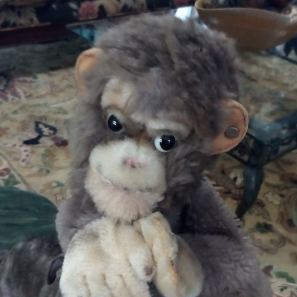 Vintage Steiff monkey puppet
